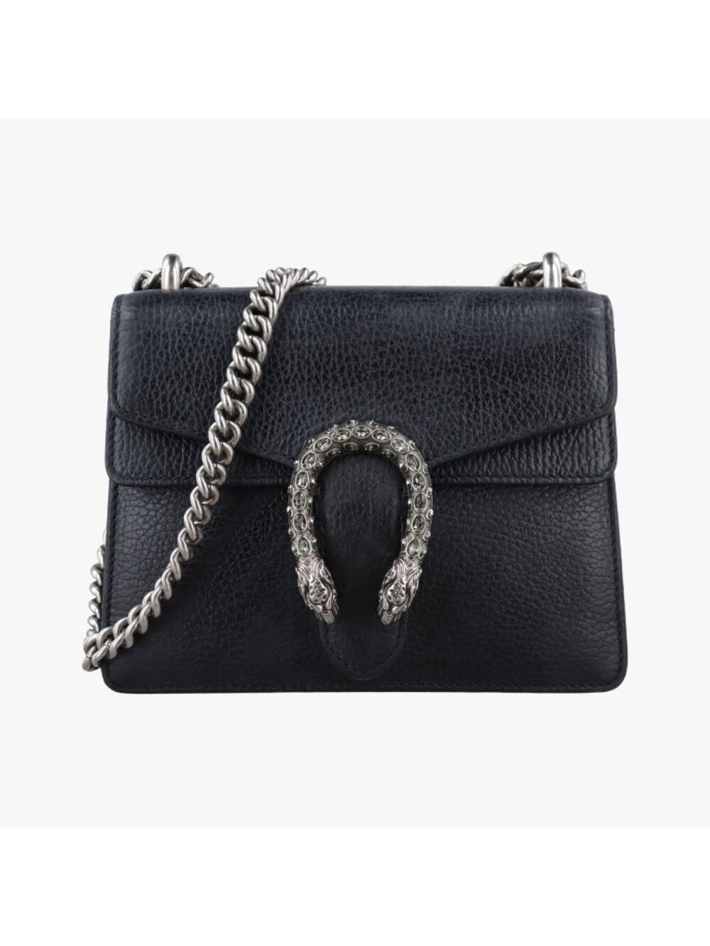 Gucci Dionysus Black Leather Shoulder Bag